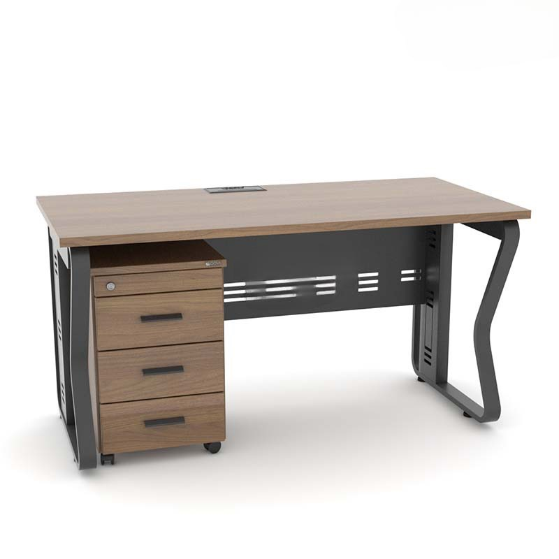 Bàn Làm Việc Gỗ MDF Chân Sắt Uốn - BLV86