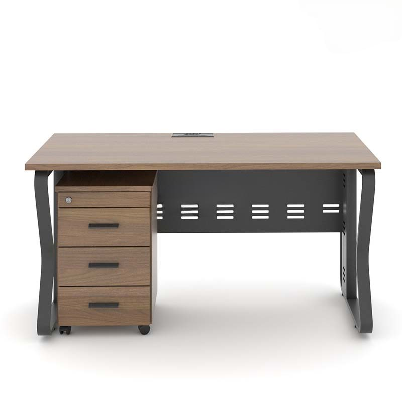 Bàn Làm Việc Gỗ MDF Chân Sắt Uốn - BLV86