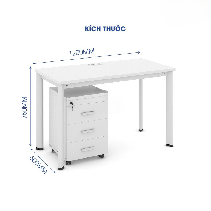 Bàn Văn Phòng Chân Sắt Độc Lập- BLV92