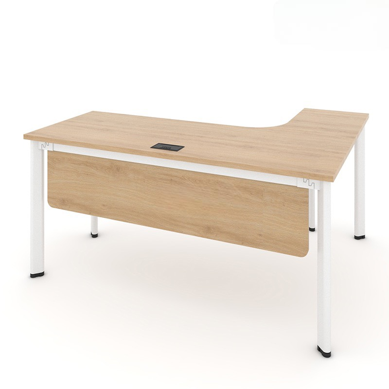Bàn Làm Việc Góc L Có Yếm Gỗ 1m2- BLV98