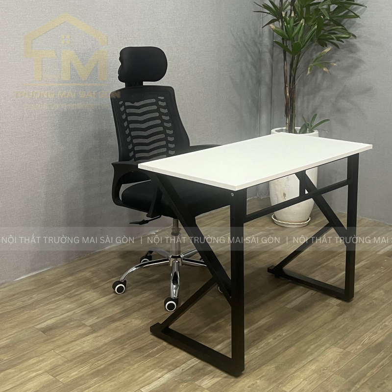 Bộ Bàn Làm Việc Chữ K Ghế Xoay Tựa Đầu Dày - BLV105