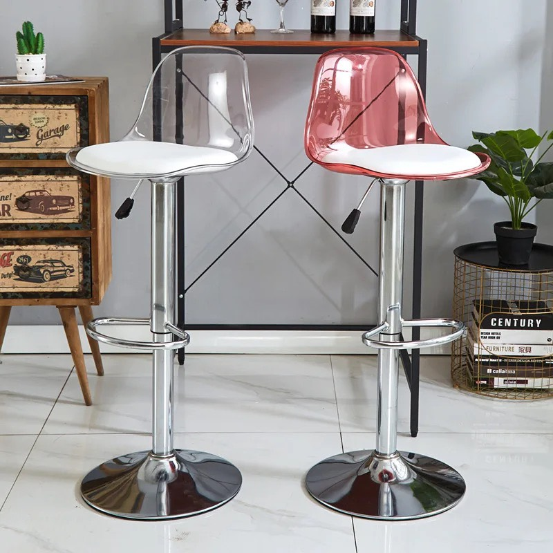 Ghế Bar Eames Lưng Trong Suốt - QB32