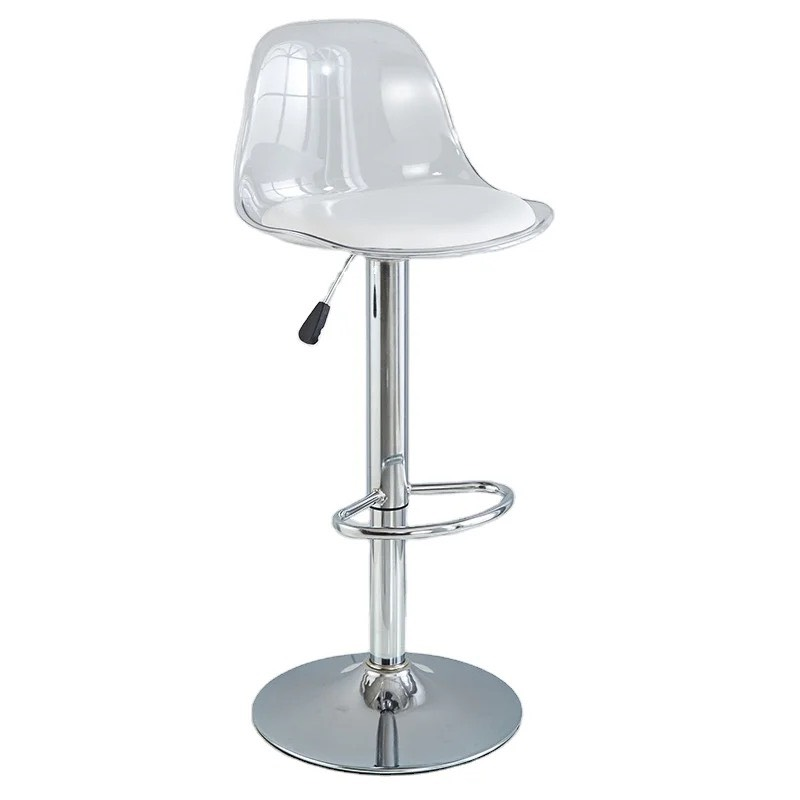 Ghế Bar Eames Lưng Trong Suốt - QB32