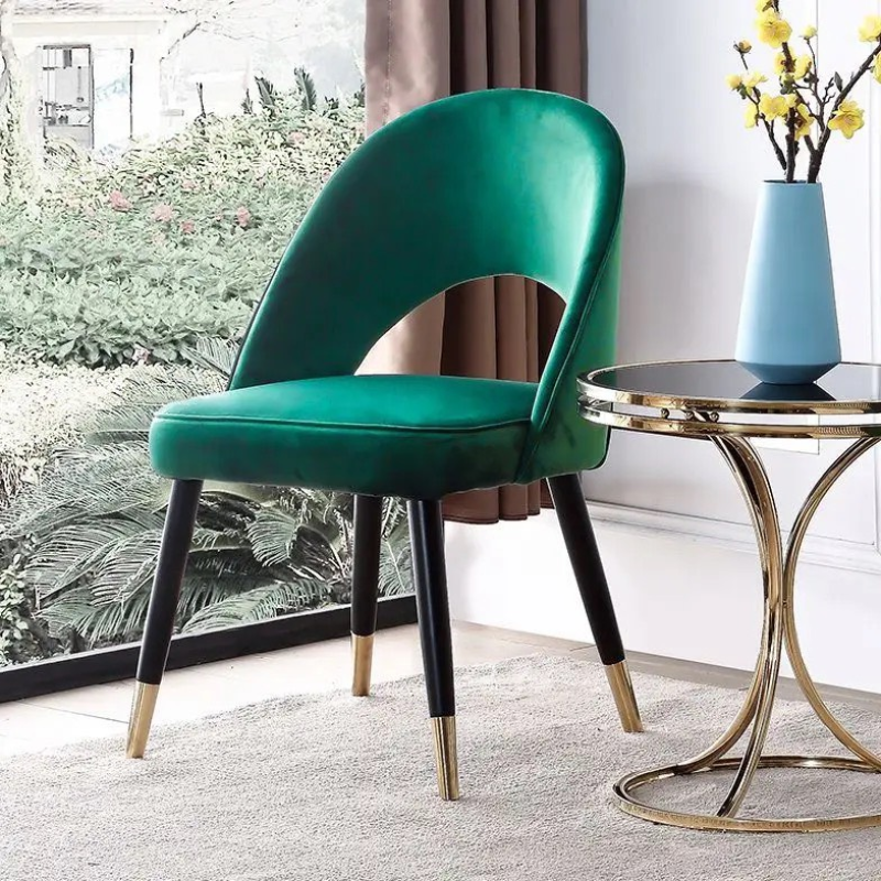 Ghế Ăn SAARINEN Chân Thép Mạ Vàng - GA47