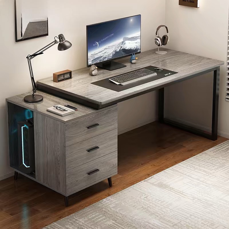 Bàn Làm Việc Văn Phòng IKEA Có Hộc Tủ 3 Ngăn- BLV48