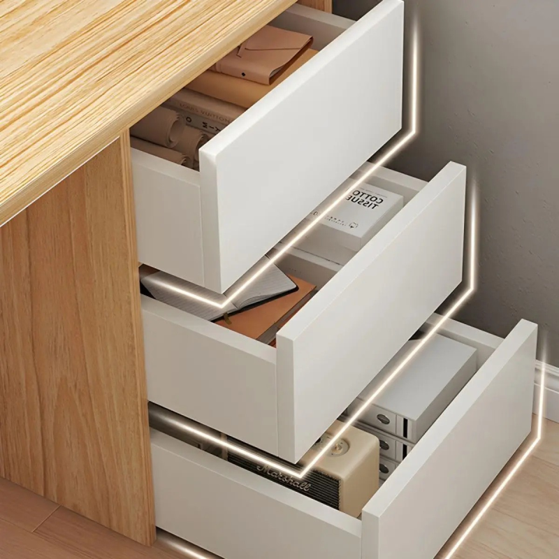 Bàn Làm Việc IKEA Văn Phòng Có Hộc Tủ - BLV46