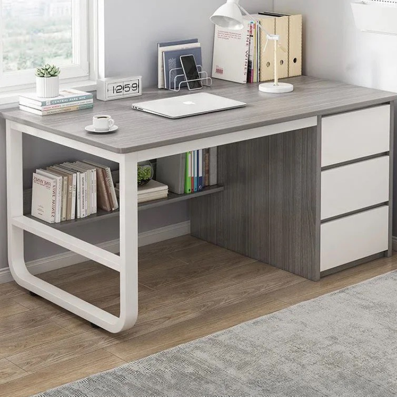 Bàn Làm Việc IKEA Văn Phòng Có Hộc Tủ - BLV46