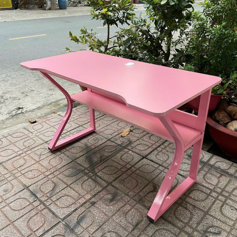 Bàn Làm Việc Gaming Chân K Uốn Có Kệ - BLV110