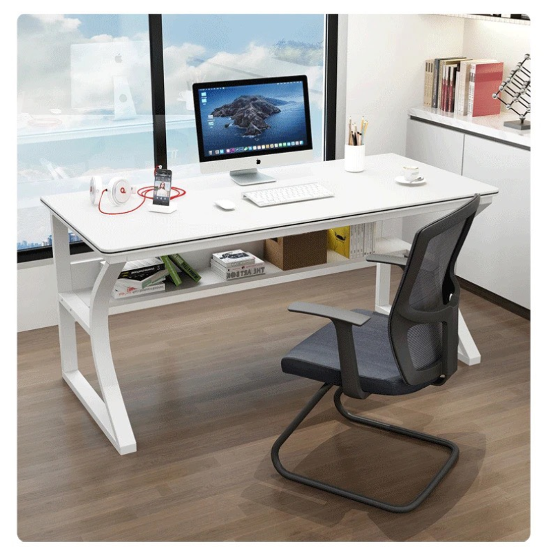 Bàn Làm Việc Gaming Chân K Uốn Có Kệ - BLV110