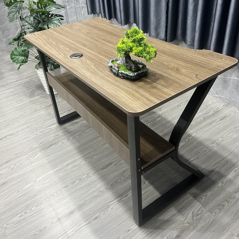 Bàn Làm Việc Gaming Chân K Uốn Có Kệ - BLV110