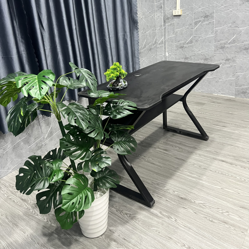 Bàn Làm Việc Gaming Chân K Uốn Có Kệ - BLV110