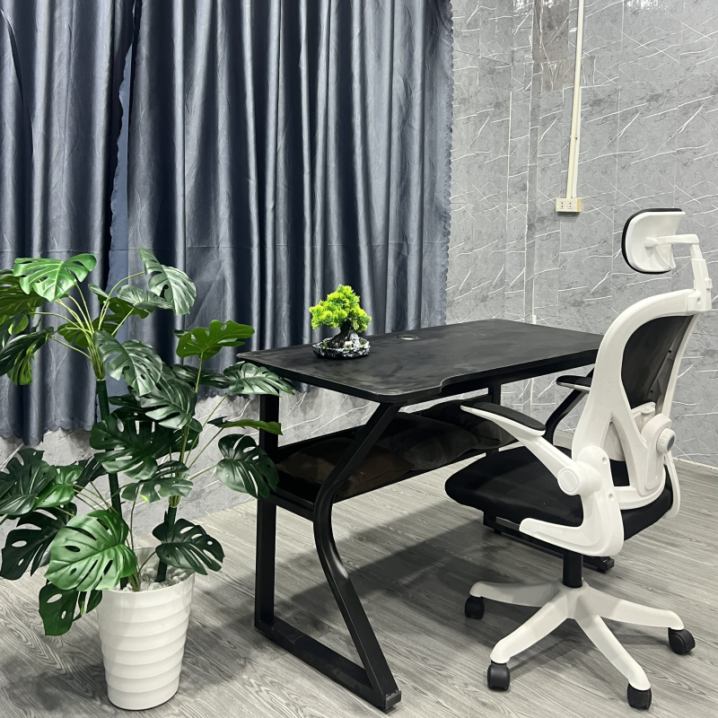 Bàn Làm Việc Gaming Chân K Uốn Có Kệ - BLV110