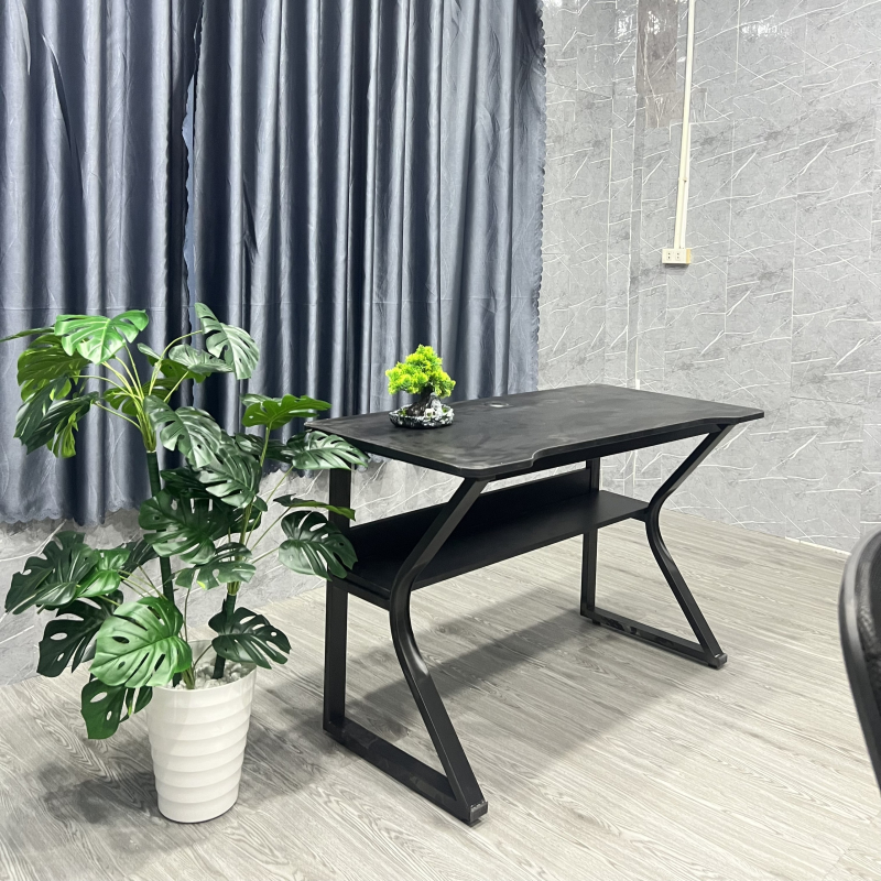 Bàn Làm Việc Gaming Chân K Uốn Có Kệ - BLV110