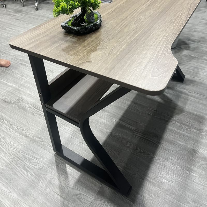 Bàn Làm Việc Gaming Chân K Uốn Có Kệ - BLV110