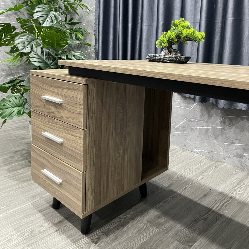 Bàn Làm Việc Văn Phòng IKEA Có Hộc Tủ 3 Ngăn- BLV48