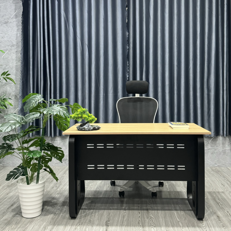 Bàn Làm Việc Chân Sắt Cao Cấp Nhập Khẩu - BLV112
