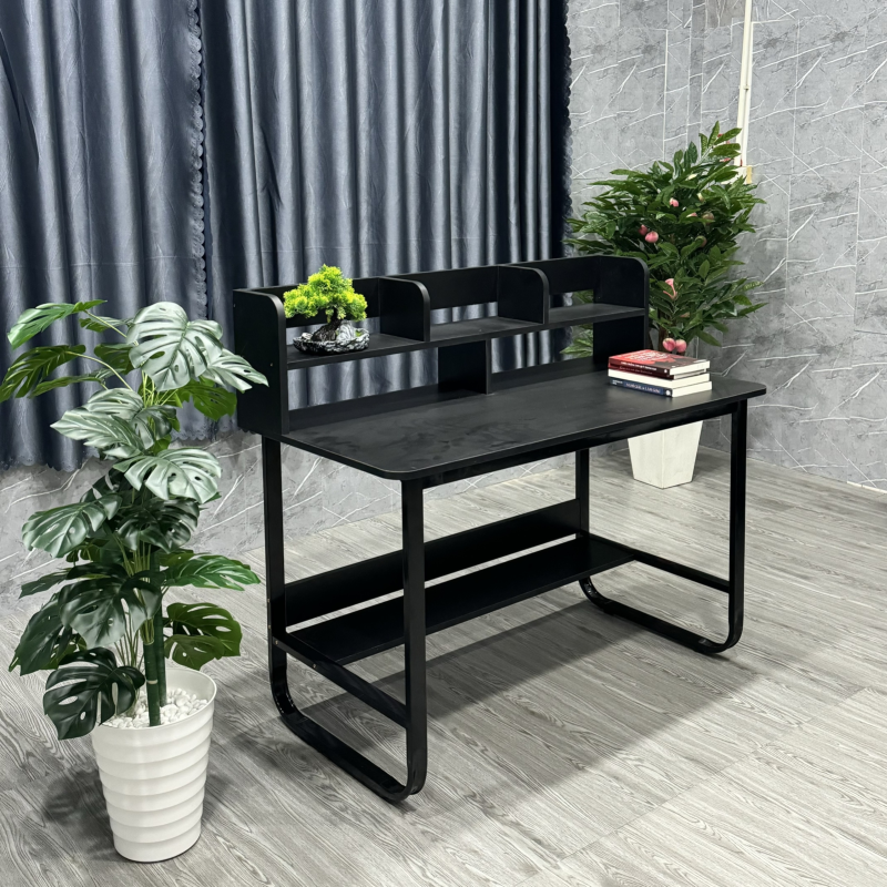 Bàn Làm Việc Gỗ Có Kệ Sách - BLV114