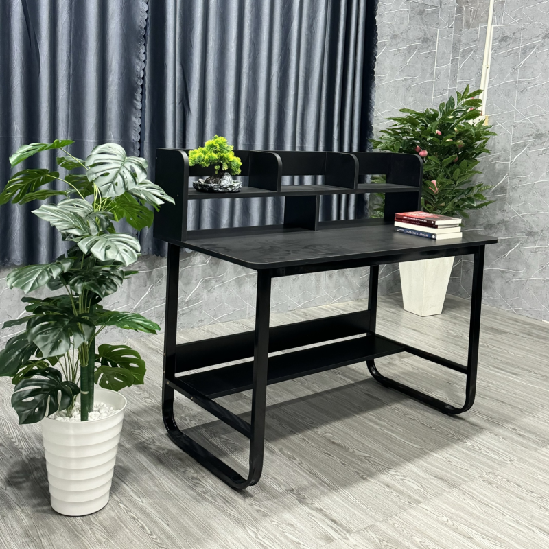 Bàn Làm Việc Gỗ Có Kệ Sách - BLV114