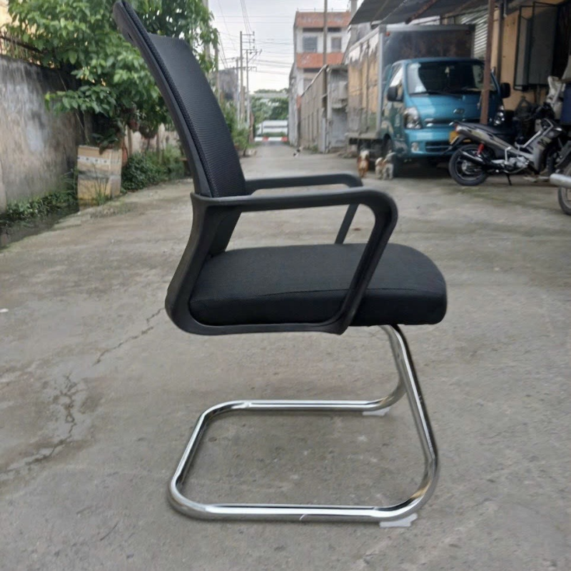 Ghế Văn Phòng Chân Quỳ Nhún Trắng Chỉ Ngang - GQ26