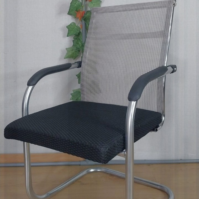 Ghế Phòng Họp Chân Quỳ Nhún Lưng Xám Trung - GQ28