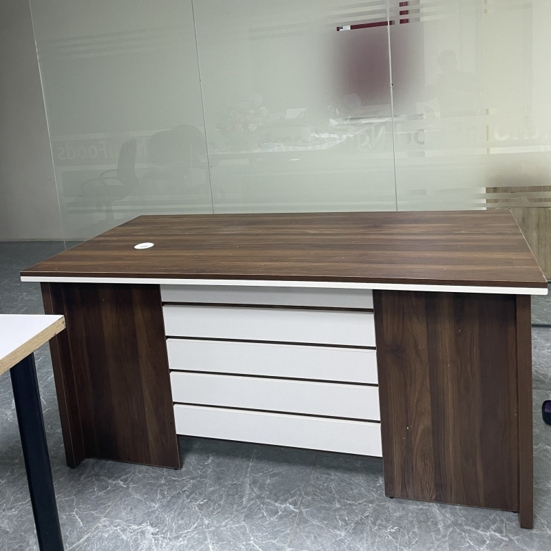 Bàn Giám Đốc Quản Lý Gỗ MDF 1m6x80x75 - BGĐ68