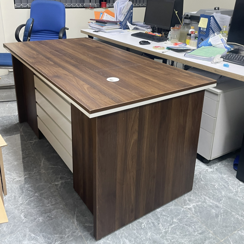 Bàn Giám Đốc Quản Lý Gỗ MDF 1m6x80x75 - BGĐ68