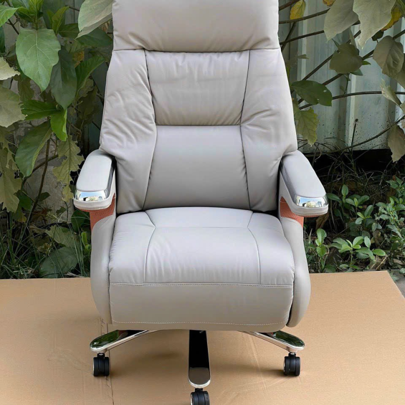 Ghế Giám Đốc Da Thật Ngả Lưng Tự Động Nhập Khẩu - GGĐ23