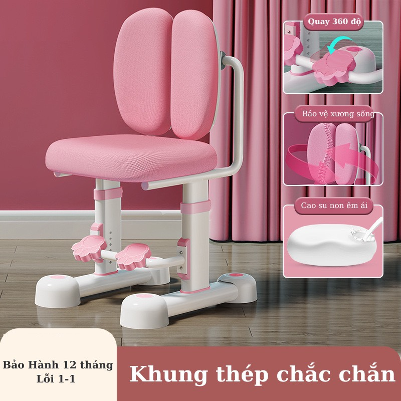 Ghế Học Sinh Chống Gù Tăng Chỉnh Chiều Cao -BGHS18