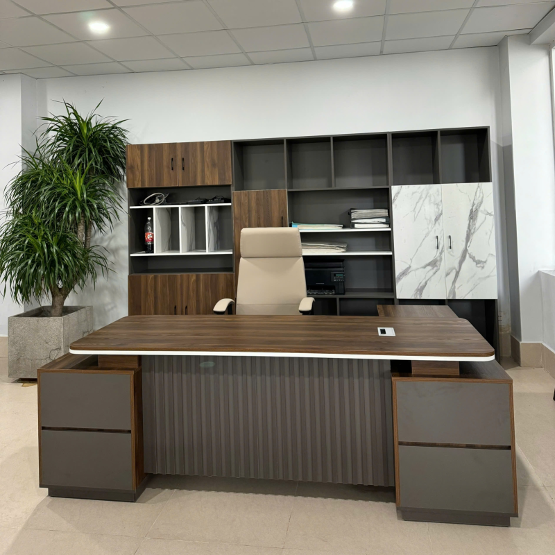 Tủ Tài Liệu Giám Đốc Gỗ Công Nghiệp Vân Gỗ Đẹp - THS153