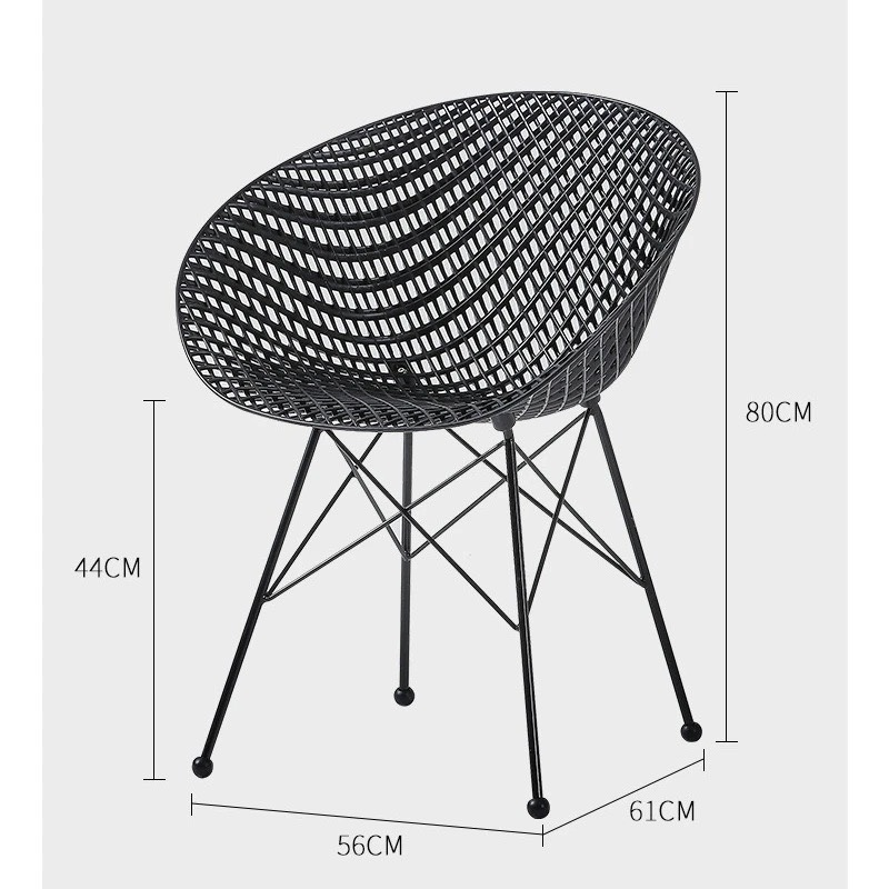 Ghế Cà Phê Lưng Đan Lưới Độc Đáo - CF64