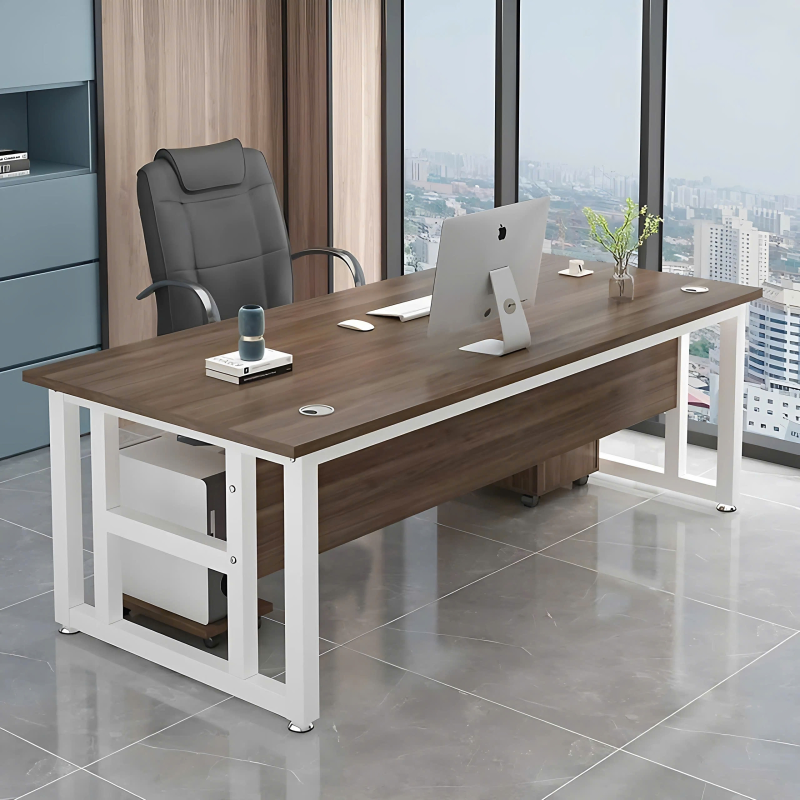 Bàn Giám Đốc Chân Sắt Góc L  - BGĐ82