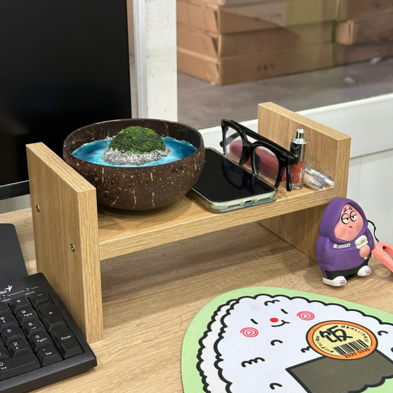 Kệ Để Bàn Làm Việc Gỗ Trang Trí Tiện Lợi - KB7