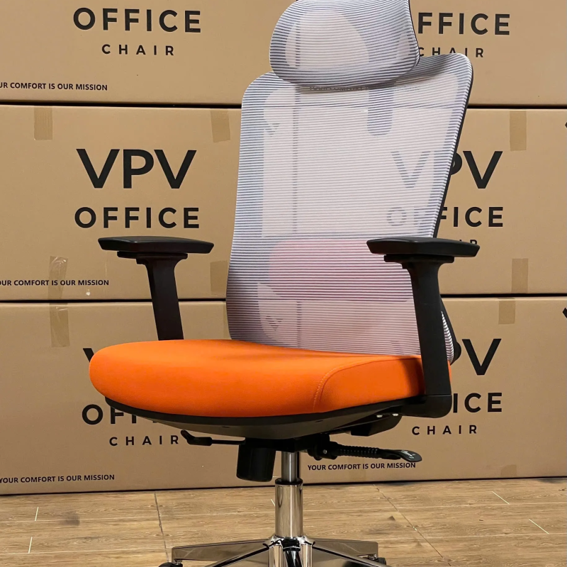 Ghế Xoay Văn Phòng Lưng Lưới Có Đệm Eo - GX85