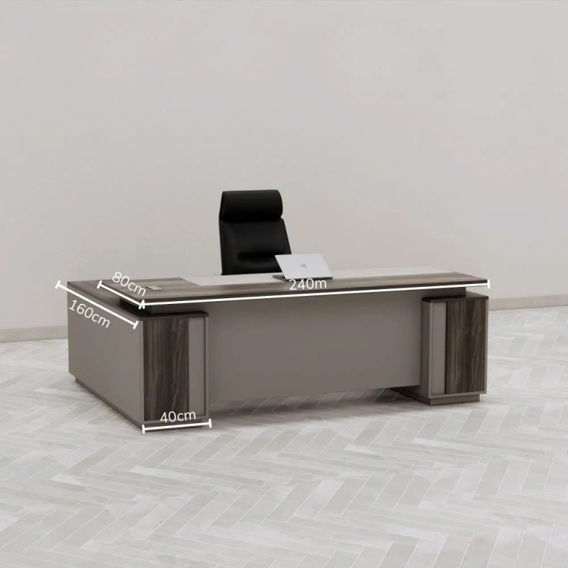 Bàn Giám Đốc Góc L Phối Màu Hiện Đại - BGĐ114