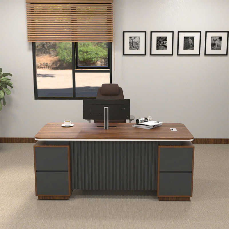 Bàn Giám Đốc Hiện Đại Yếm Sọc Đối Xứng - BGĐ116 